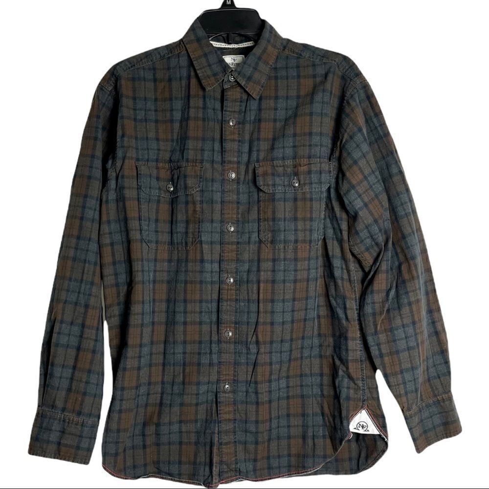 Non Fiction Plaid Button Down Shirt Size M